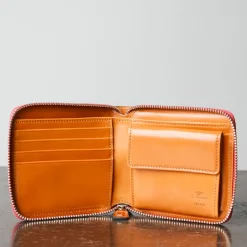 Il Bussetto x Merci - Portefeuille Bi-Fold Zip - Biscuit