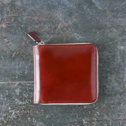 Il Bussetto x Merci - Portefeuille Bi-Fold Zip - Bordeaux