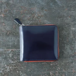 Il Bussetto x Merci - Portefeuille Bi-Fold Zip - Bleu