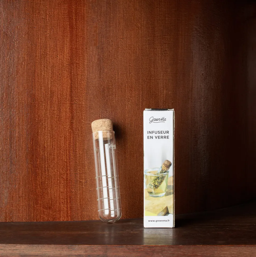 Infuseur à thé tube en verre
