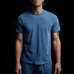 James Perse - T-Shirt S/S Crew Neck - Lake Pigment