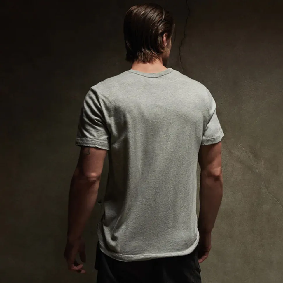 James Perse - T-Shirt S/S Crew Neck - Gris