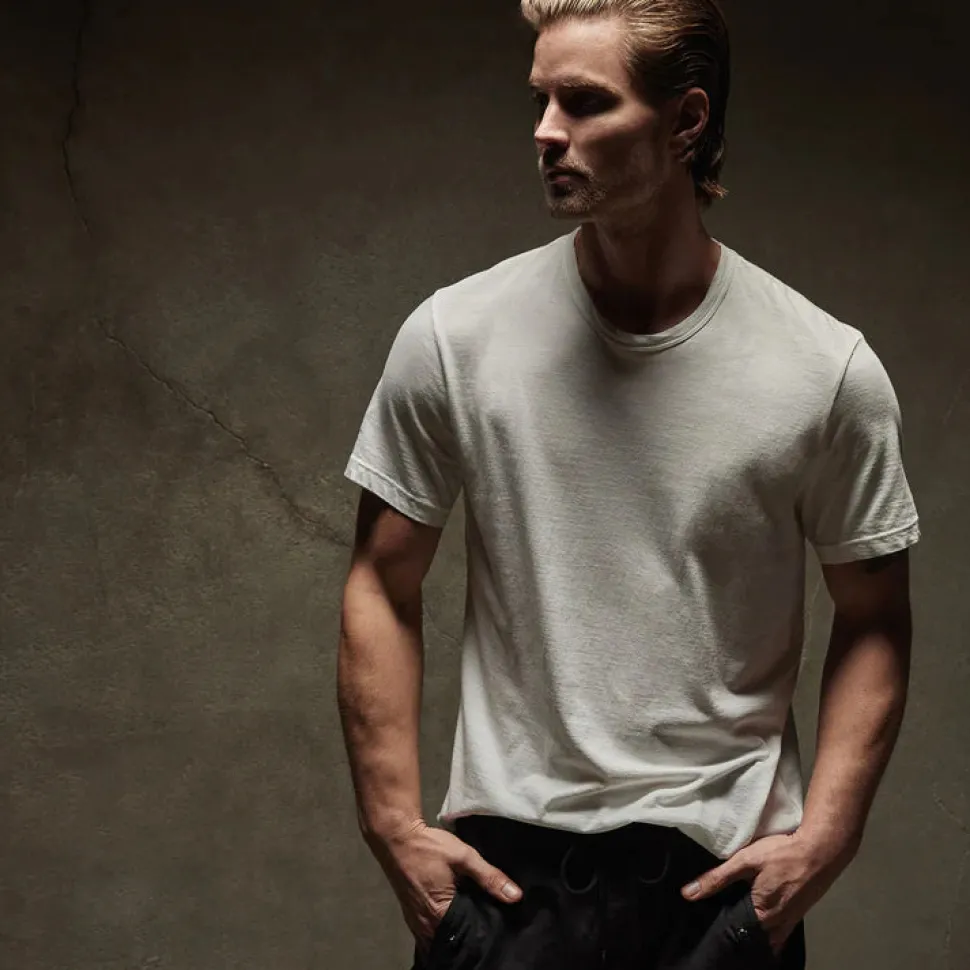 James Perse - T-Shirt S/S Crew Neck - Blanc