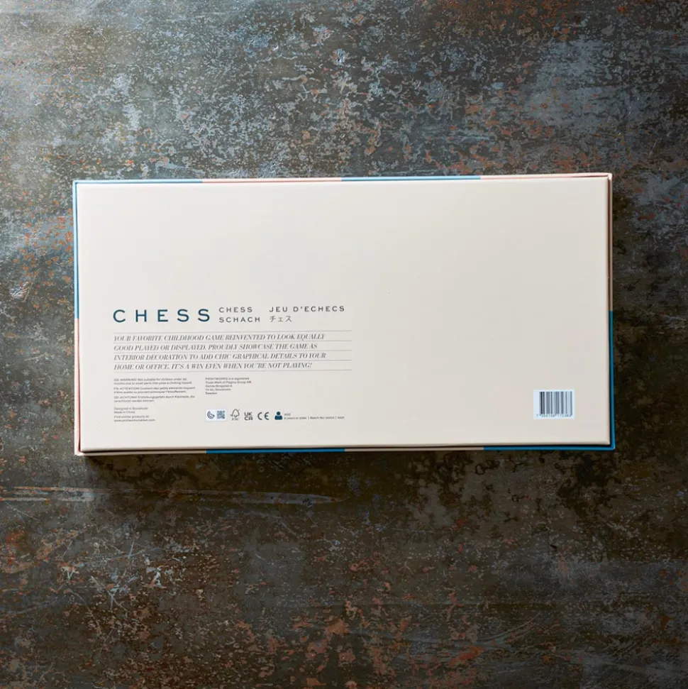 Jeu Échecs Bleu / Blanc graphique