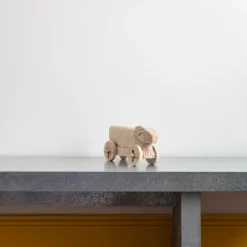 Jouet - Cheval en bois à roulettes