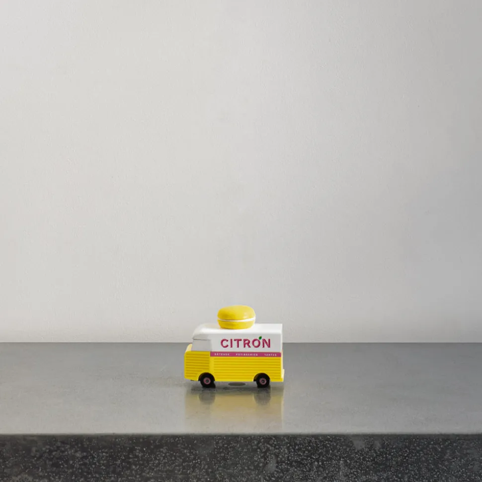 Jouet en bois - Yellow Macaron Van