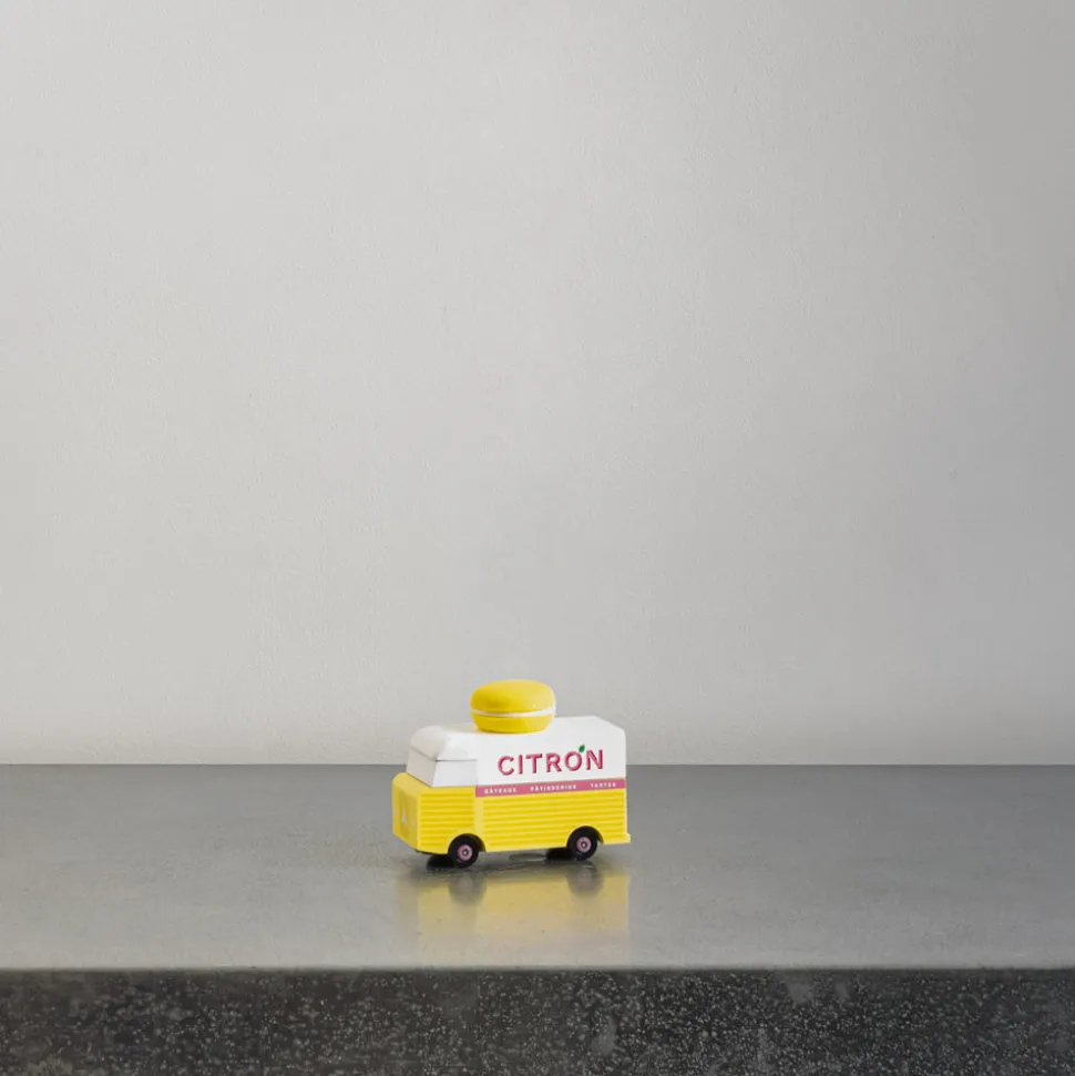 Jouet en bois - Yellow Macaron Van
