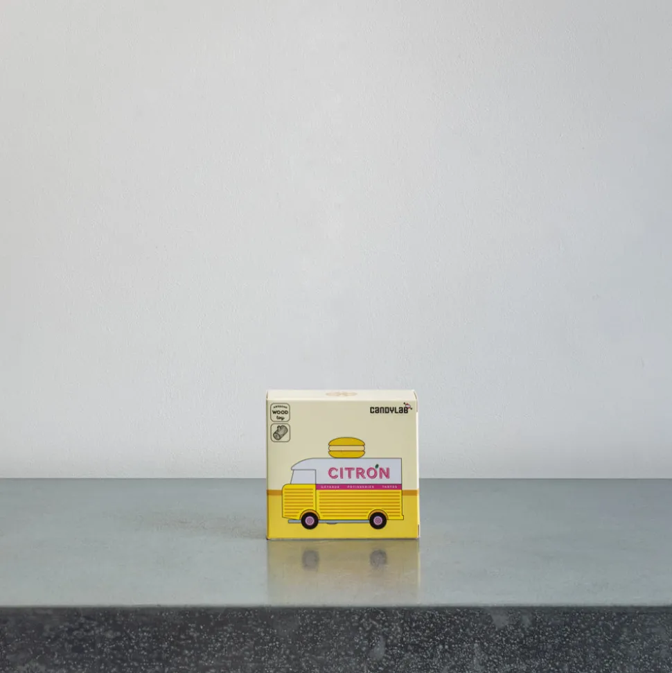 Jouet en bois - Yellow Macaron Van