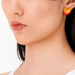 Justine Clenquet - Boucles d'oreilles Devil - Orange