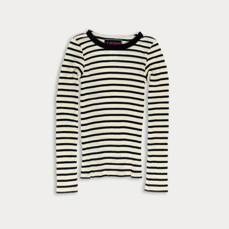 La Fetiche - Tee Shirt Jackie Rayé - Ecru