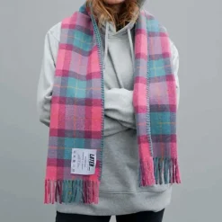 Later - Echarpe Tartan - Rose