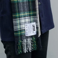 Later - Echarpe Tartan - Vert