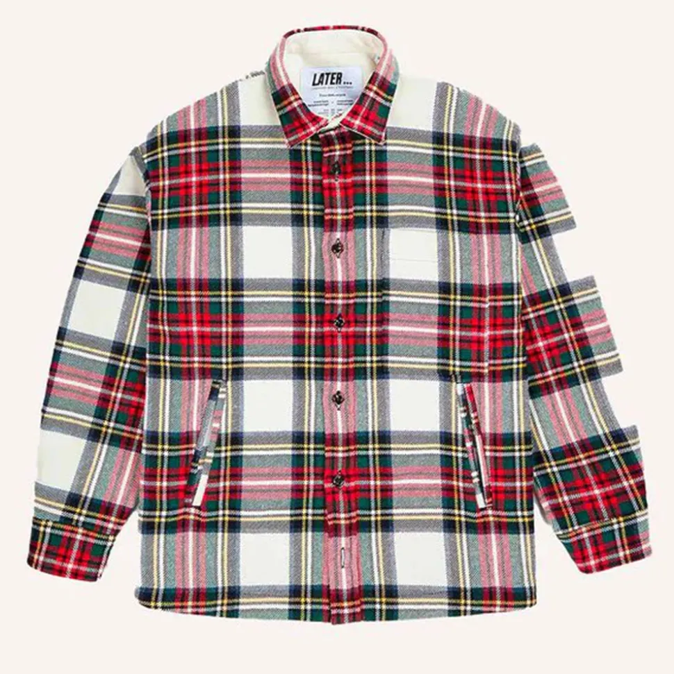 Later - Veste Boule Ecossais - Rouge