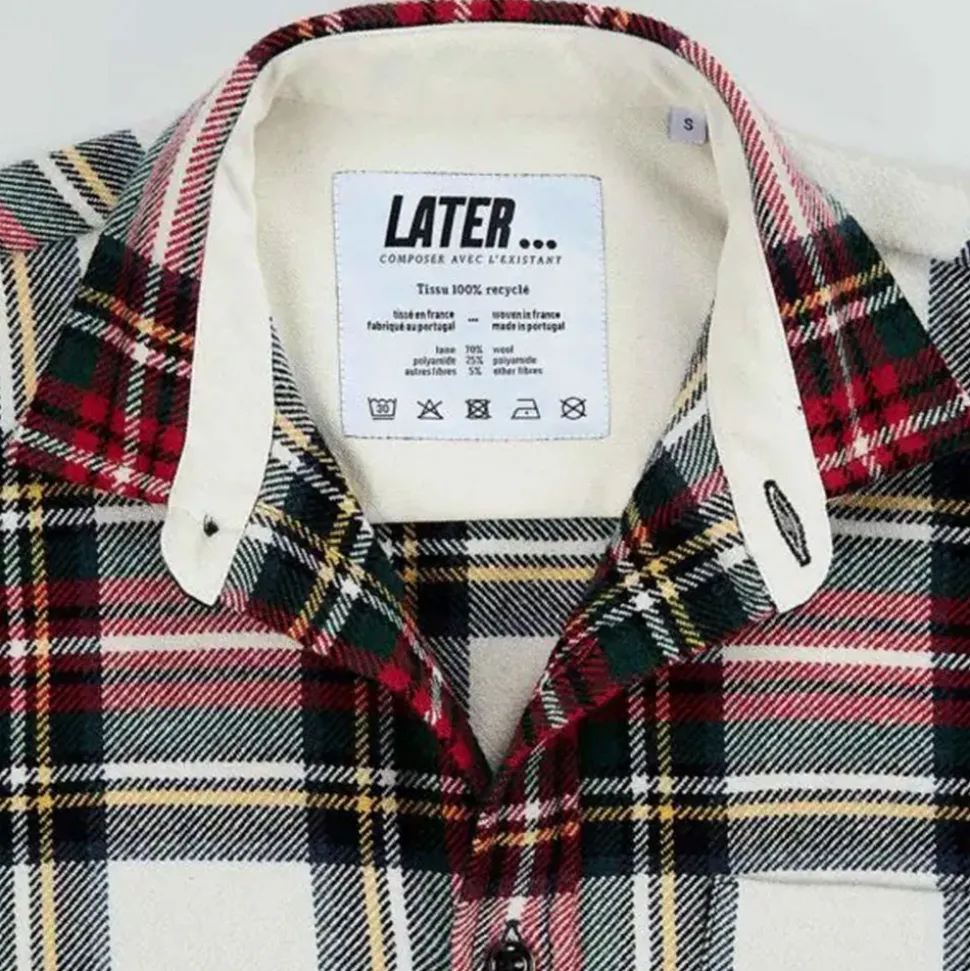 Later - Veste Boule Ecossais - Rouge