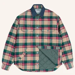 Later - Veste Matelassée - Vert/Rouge