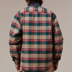 Later - Veste Matelassée - Vert/Rouge