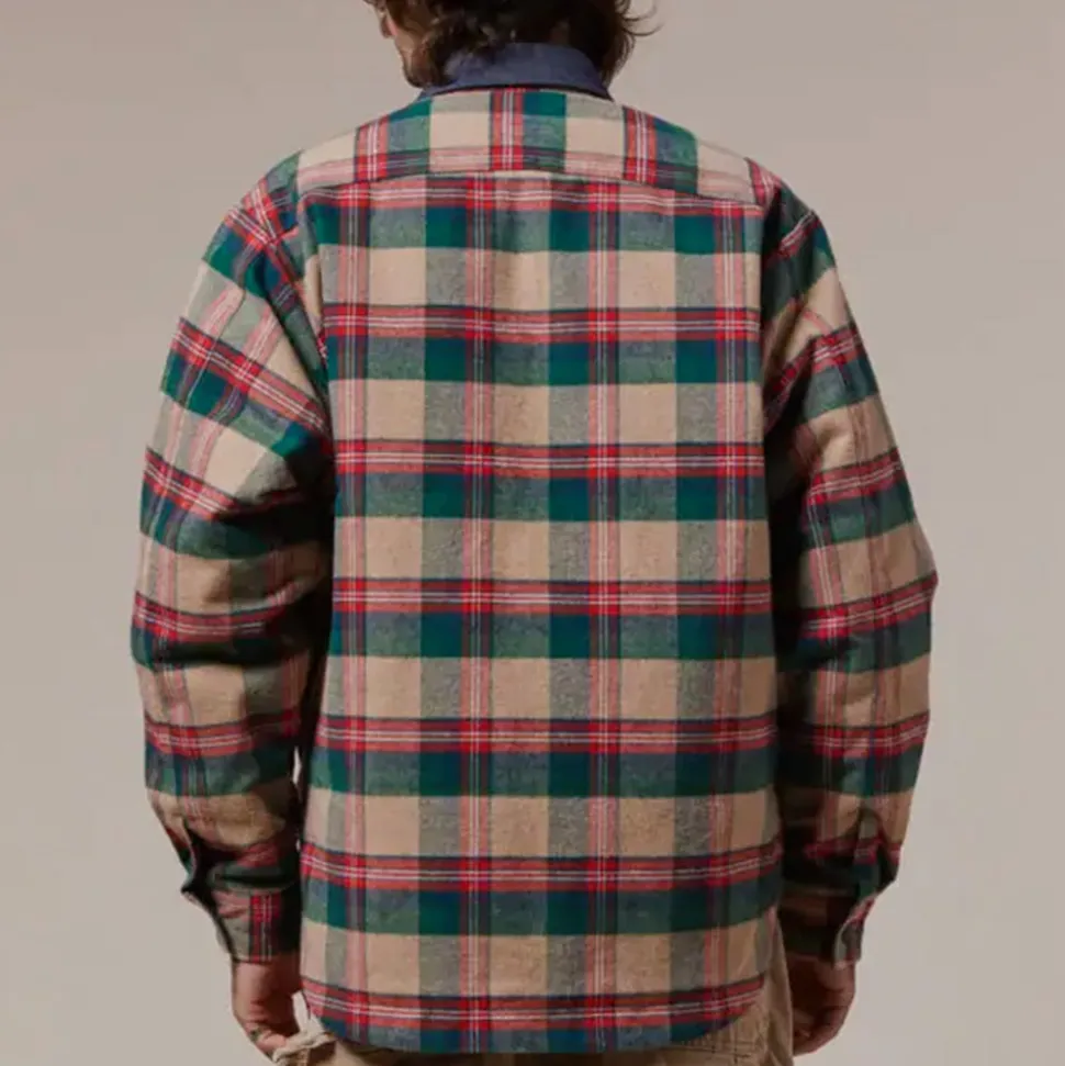 Later - Veste Matelassée - Vert/Rouge