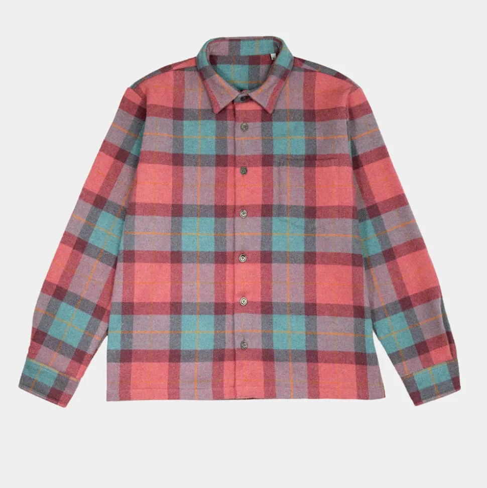 Later - Veste Surchemise - Bleu/Rose