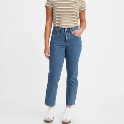 Levi's - Jeans 501 Crop - Bleu
