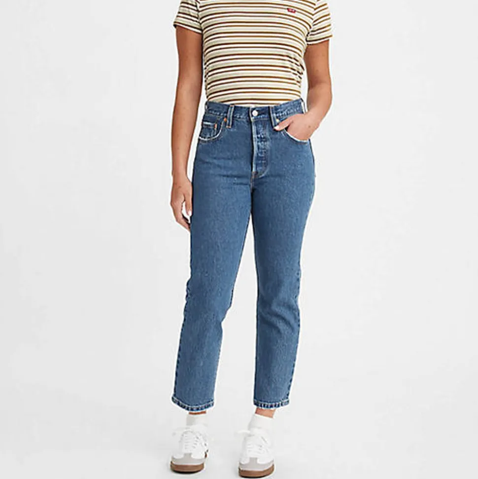Levi's - Jeans 501 Crop - Bleu