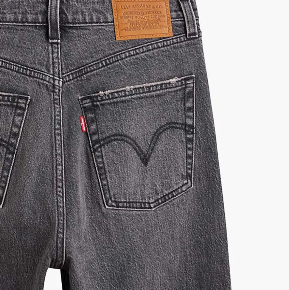 Levi's - Jeans Droit Ribcage Ankle - Gris