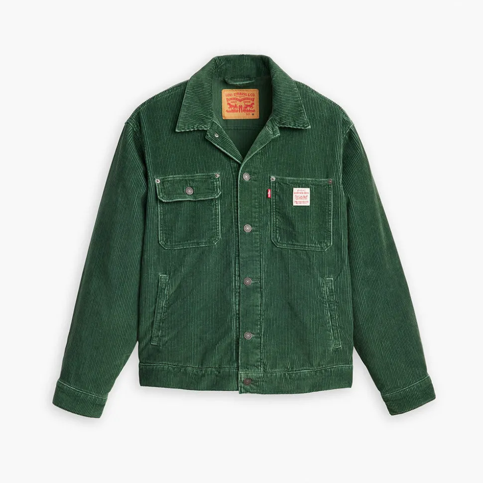 Levi's - Veste Trucker Velours Sunrise - Vert