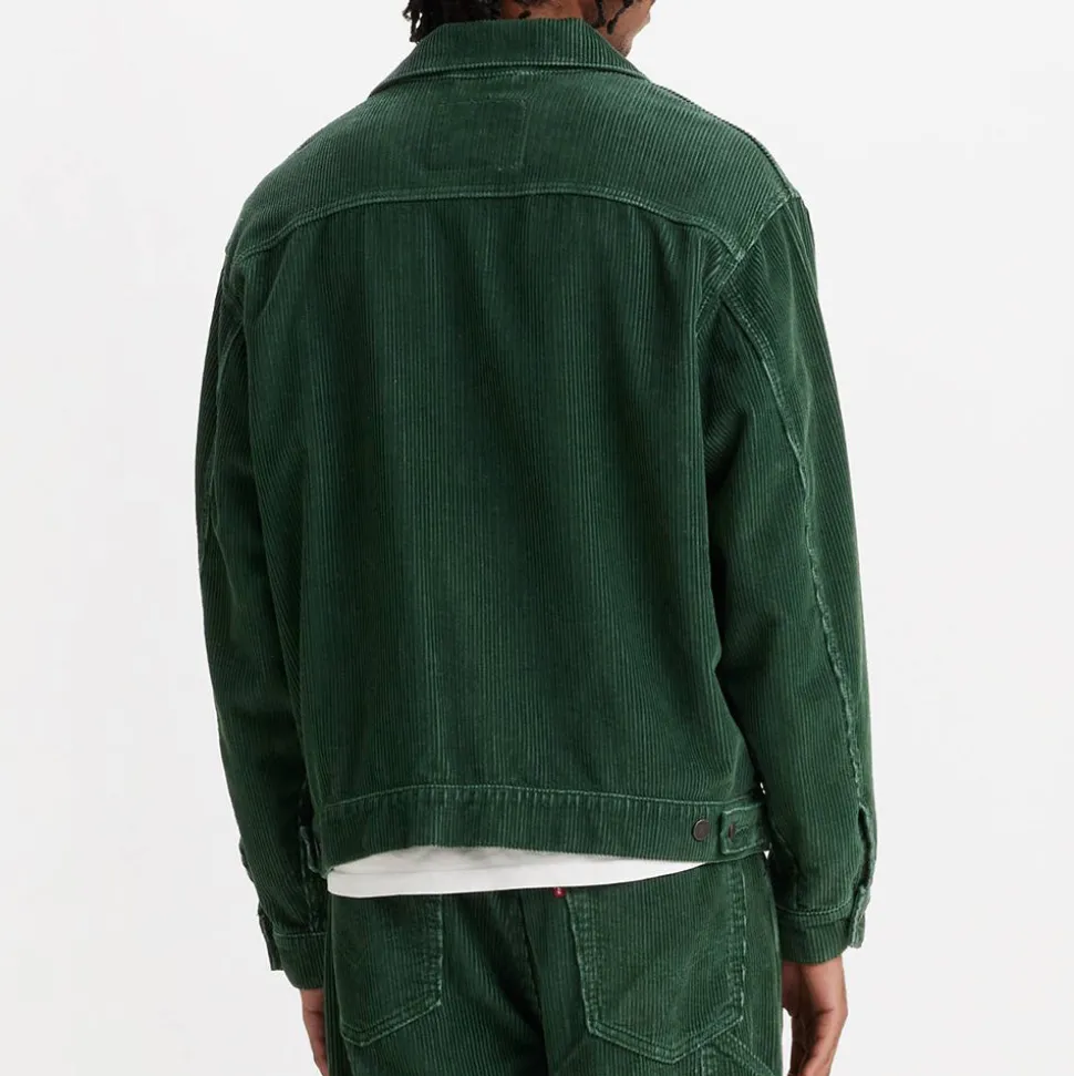 Levi's - Veste Trucker Velours Sunrise - Vert