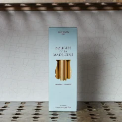 Lot de 6 bougies dorées - Madeleine