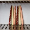 Lot de 6 bougies Twist - Citron / Peche / Marron