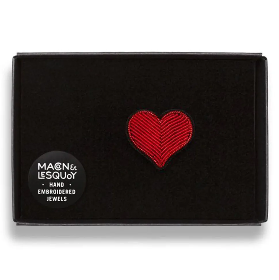 Macon & Lesquoy - Broche - Coeur rouge