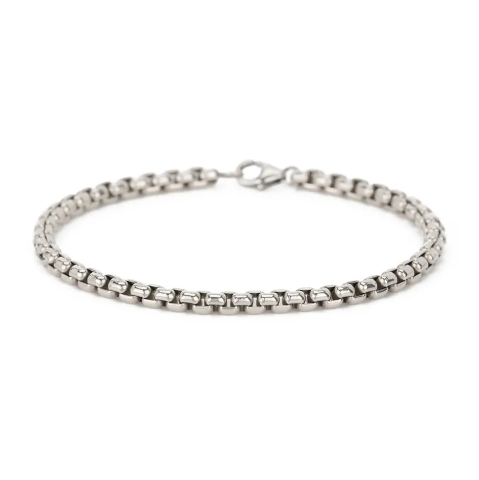Mara Scalise - Bracelet Box Chain - Silver