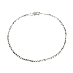 Mara Scalise - Bracelet Thin Box Chain - Silver