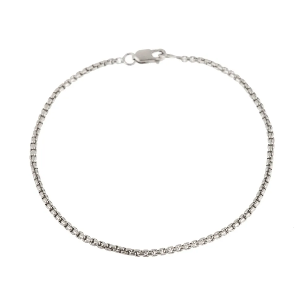 Mara Scalise - Bracelet Thin Box Chain - Silver