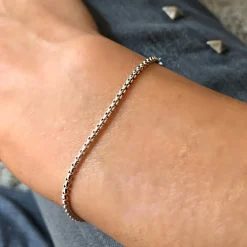 Mara Scalise - Bracelet Thin Box Chain - Silver