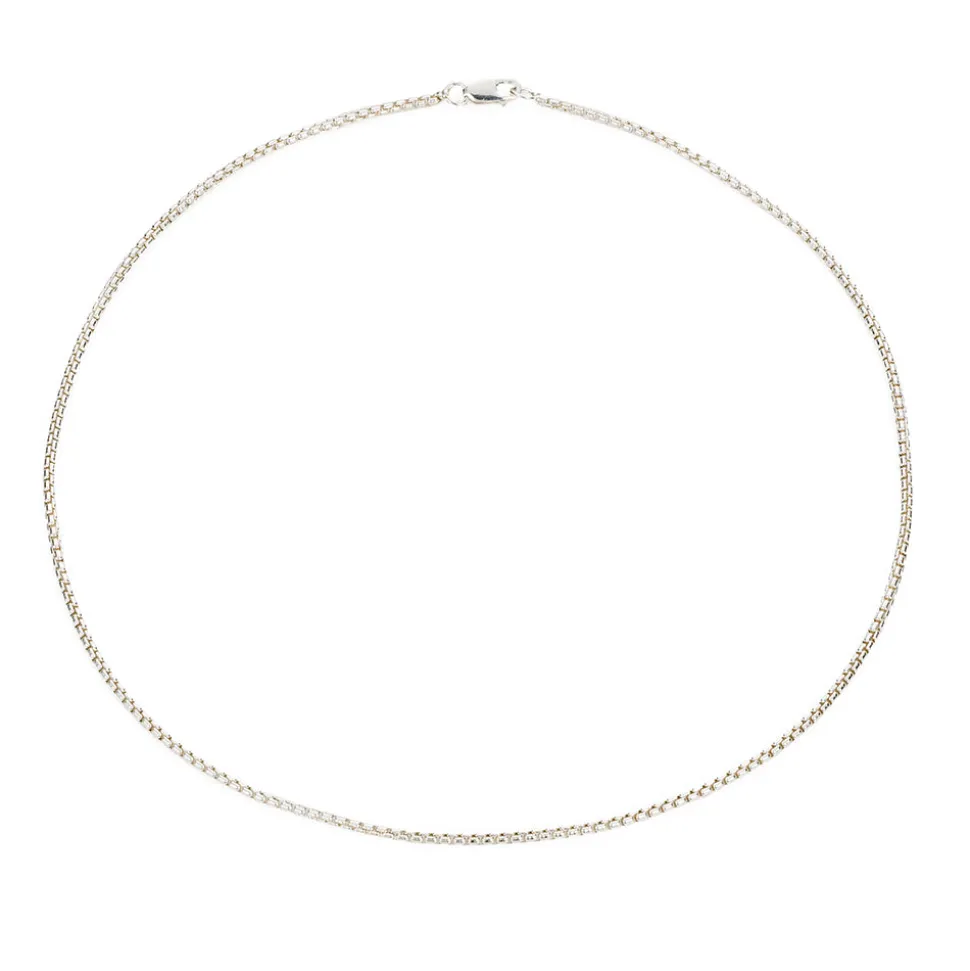 Mara Scalise - Collier Thin Box Chain - Silver