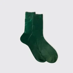 Maria La Rosa - Chaussettes One Ribbed Laminate - Cipresso