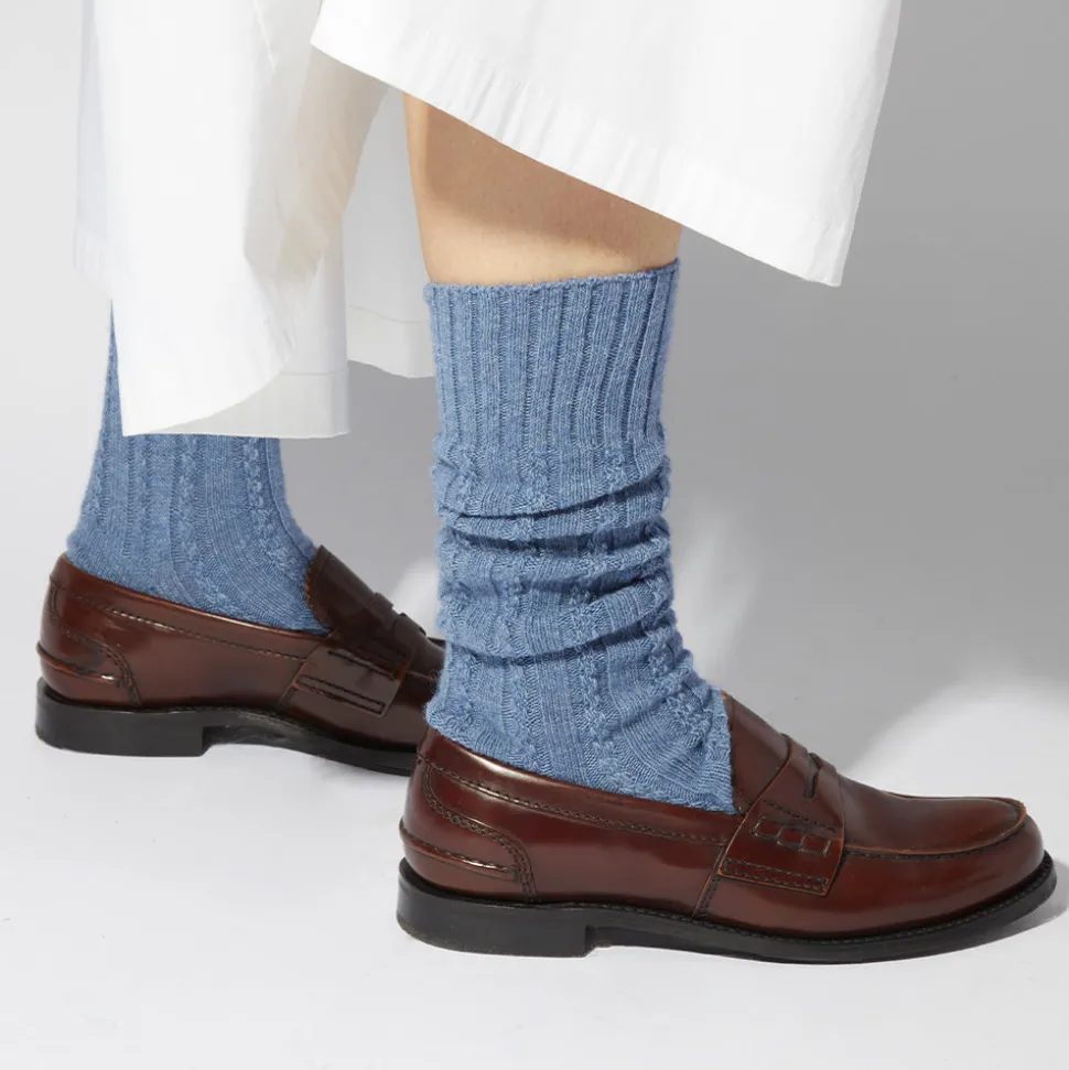 Maria La Rosa - Chaussettes Scotland - Bleu
