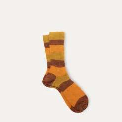 Maria La Rosa - Chaussettes rayés - Marron