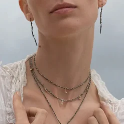 Marie Laure Chamorel - Boucles d'oreilles n°815 - Ruthenium