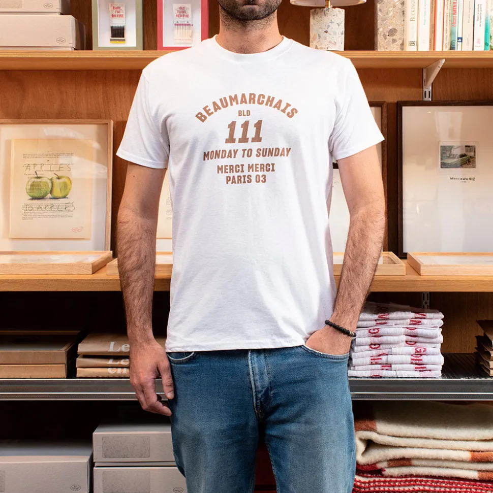 Merci - T-shirt unisexe - Beaumarchais Blanc
