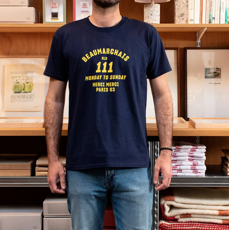 Merci - T-shirt unisexe - Beaumarchais Marine