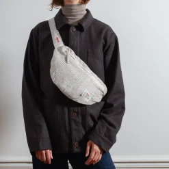 Merci - Banane To Go en lin - Rayures Chemise Brun Posillipo