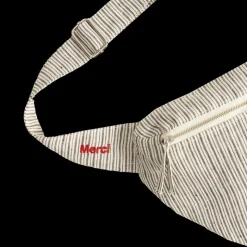 Merci - Banane To Go en lin - Rayures Chemise Brun Posillipo