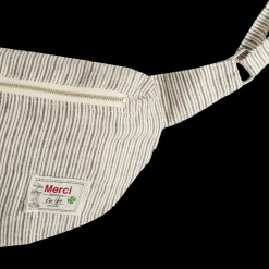 Merci - Banane To Go en lin - Rayures Chemise Brun Posillipo