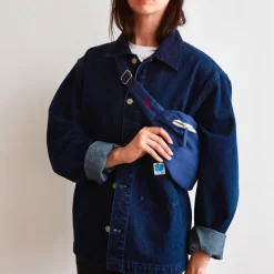 Merci - Banane To Go en lin - Bleu Shibori