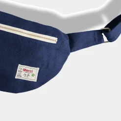 Merci - Banane To Go en lin - Bleu Shibori
