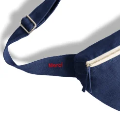 Merci - Banane To Go en lin - Bleu Shibori