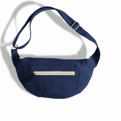Merci - Banane To Go en lin - Bleu Shibori