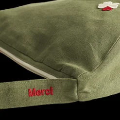Merci - Banane Trèfle en lin - Vert d'Anduze