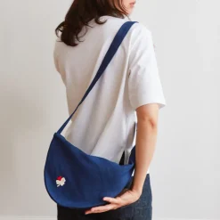 Merci - Banane Trèfle en lin - Bleu Shibori
